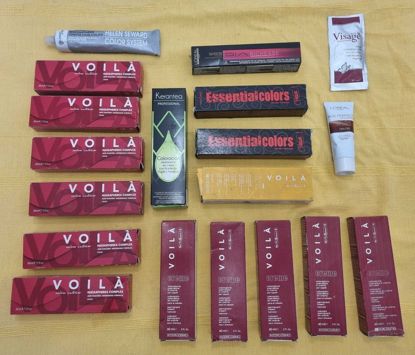 Creme de coloração para cabelo várias cores valor cada