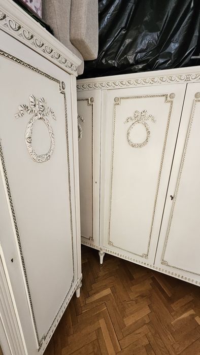 Szafa neoklasyczna  kremowa ludwik XVI prowansalskie shabby chic.
