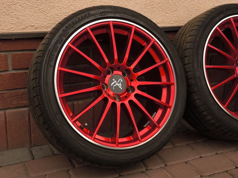 →Felgi+opony Keskin KT15 18x8 ET45 5x112 motec vossen Japan racing mam