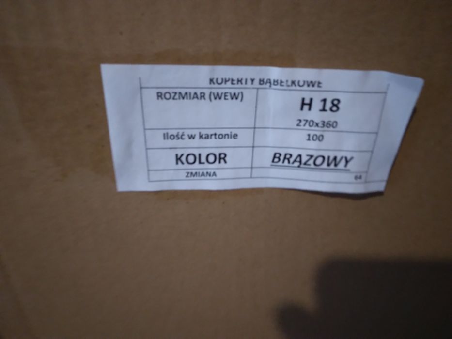 koperty bąbelkowe rozmiar 18   350 sztuk  OKAZJA