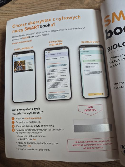 Smart book Biologia na czasie 1