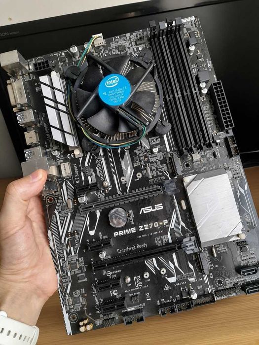 Комплект s1151. ASUS H270-P. Celeron G3900 (не стартує, читайте опис)