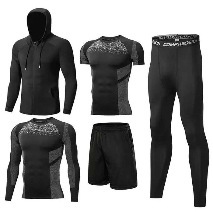 Комплект 7 в 1 спортивный компрессионный для тренировок ММА бокс бег.