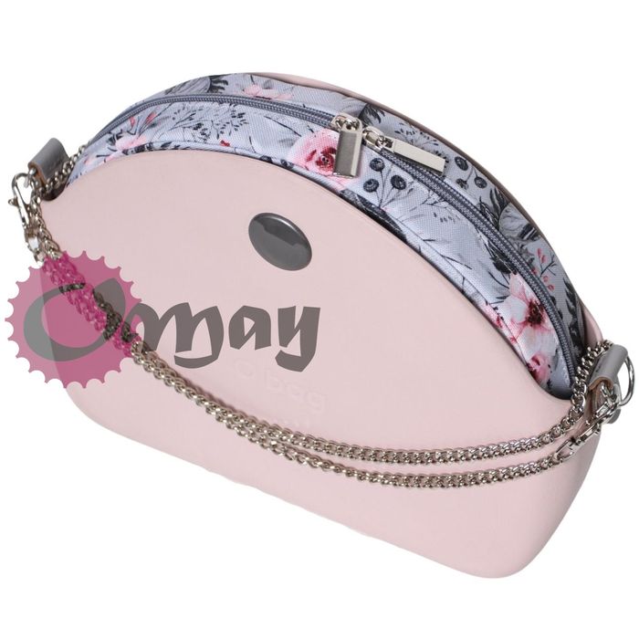 Szary organizer do OBAG MOON LIGHT róże pudrowe 2 kieszenie OMAY