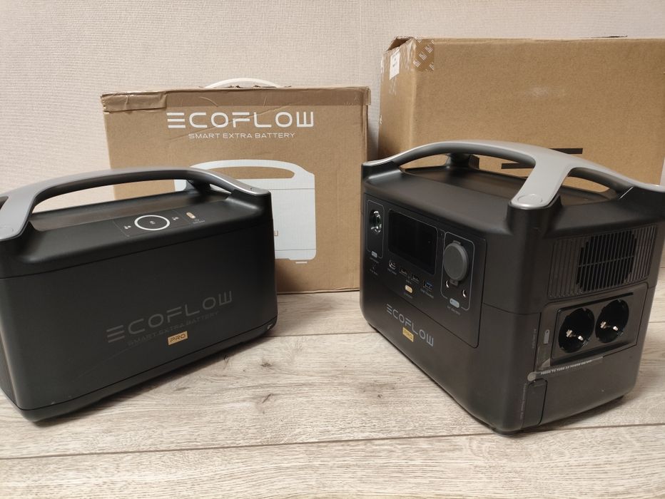 Зарядна станція EcoFlow RIVER Pro (720 Вт·год) + додаткова батарея