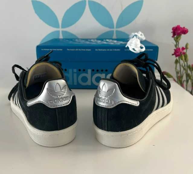 Adidas Campus buty damskie 80s czarne srebrne 36 2/3 nowe oryginalne
