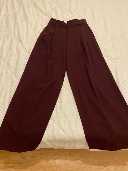 Calças Zara bordeaux
