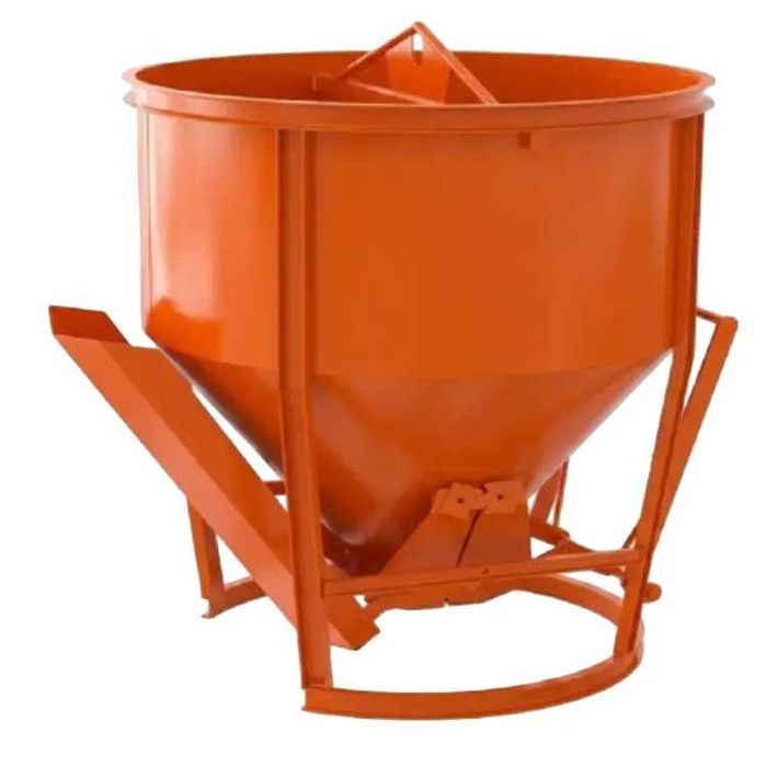 Balde Descarga Fundo 500L c/ Calha GRIZ 1200mm LL29