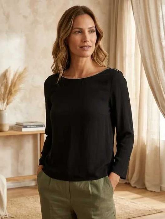 Zara Camisa Preta Tamanho M