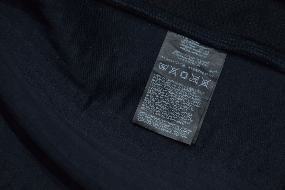 Jack Wolfskin Mogari Czarna Męska Bluza Trekkingowa O Luźnym Kroju L