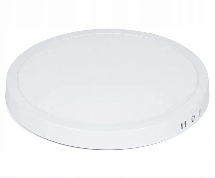 Plafon LED 18W ciepła 3000K 21cm biały lampa sufitowa panel natynkowy