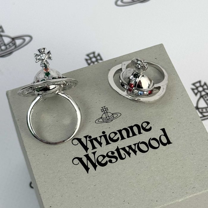 Кільце перстень vivienne westwood orb | half orb ring, вів'єн вествуд