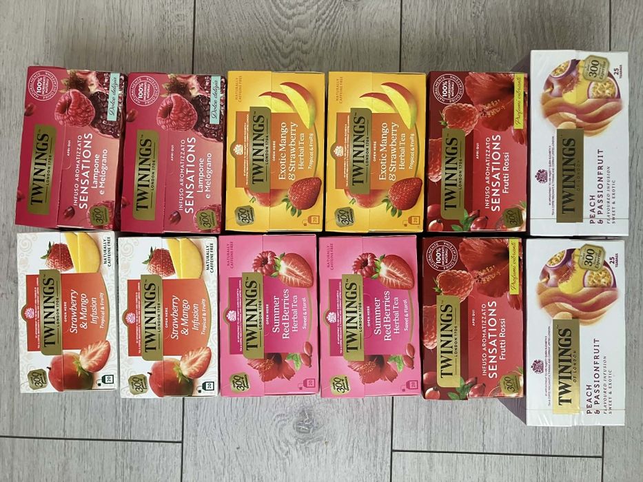Zestaw owocowych Angielskich herbat Twinings