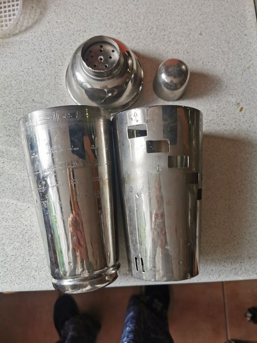 Shaker do drinków z przepisami, nierdzewny