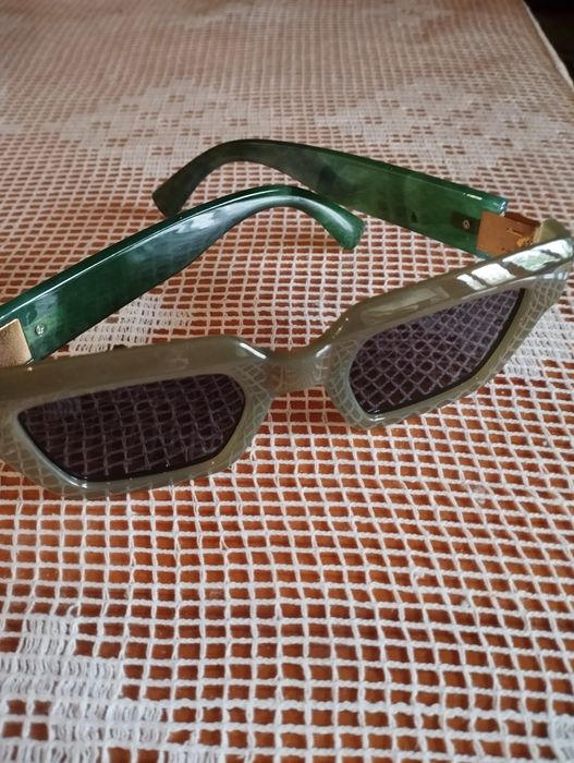 Очки зеленая оправа