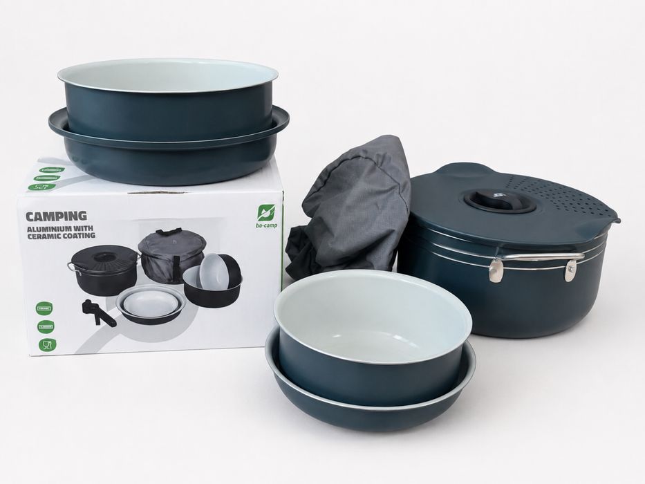 Zestaw naczyń campingowych Bo-Camp ceramiczny NOWY
