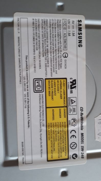 CD-RW Samsung SW-248 - oportunidade