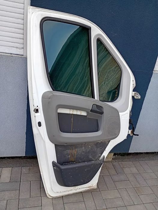 drzwi przednie lewe przód szyba kompletne fiat ducato jumper boxer iii