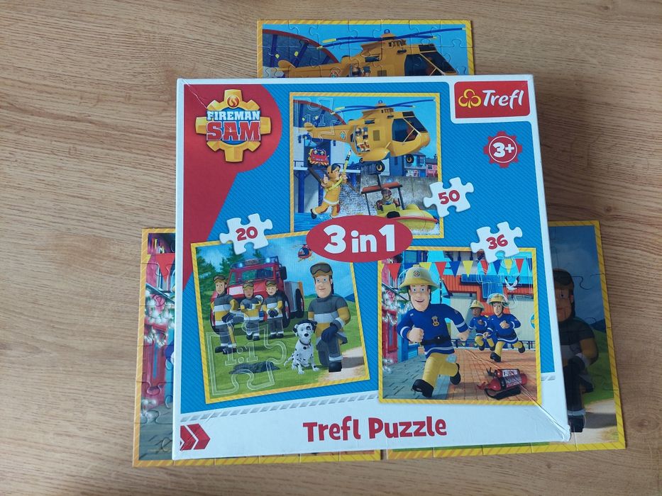 Puzzle 3w1. Strażak Sam.