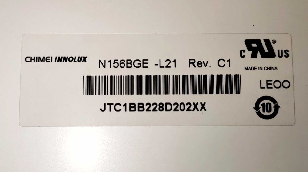 Matryca do ASUS N156BGE-L21 Rev C1  40PIN