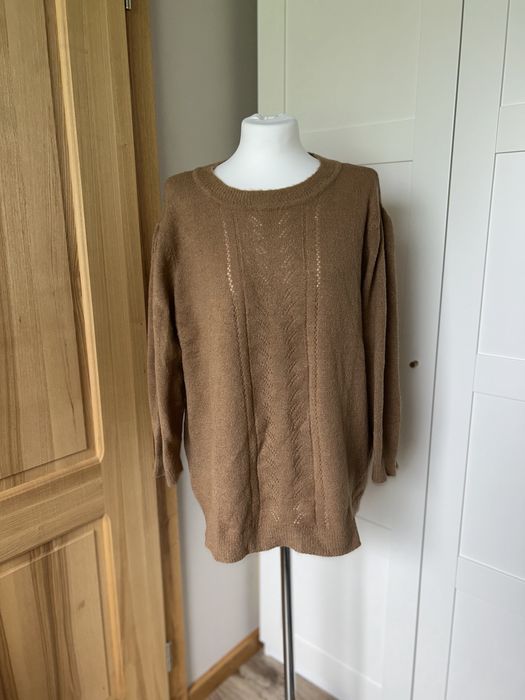 Brazowy sweter plus size nowy rozmiar 48/50 bonprix