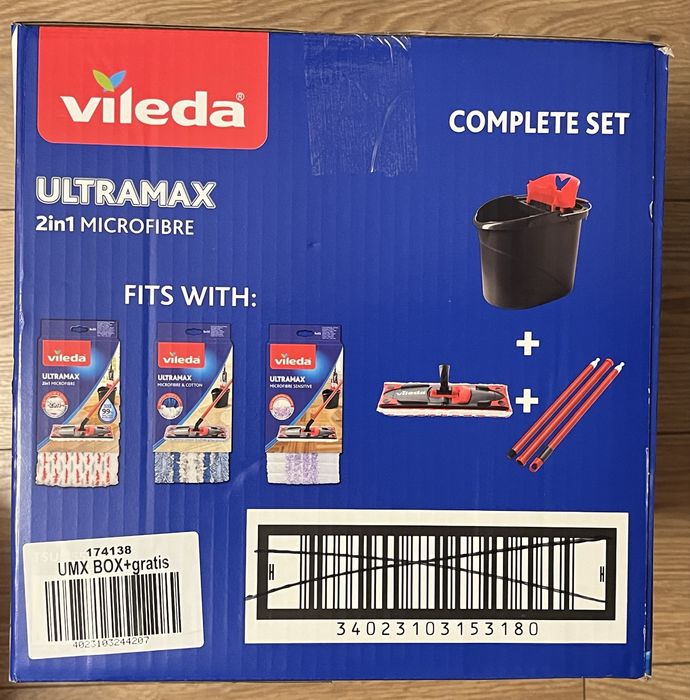 Mop płaski Vileda Ultramax 2 in 1 microfibre + gratisy