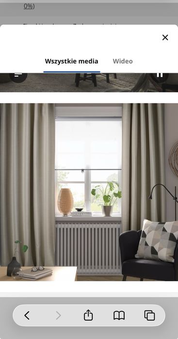Zaslony vilborg ikea  2szt