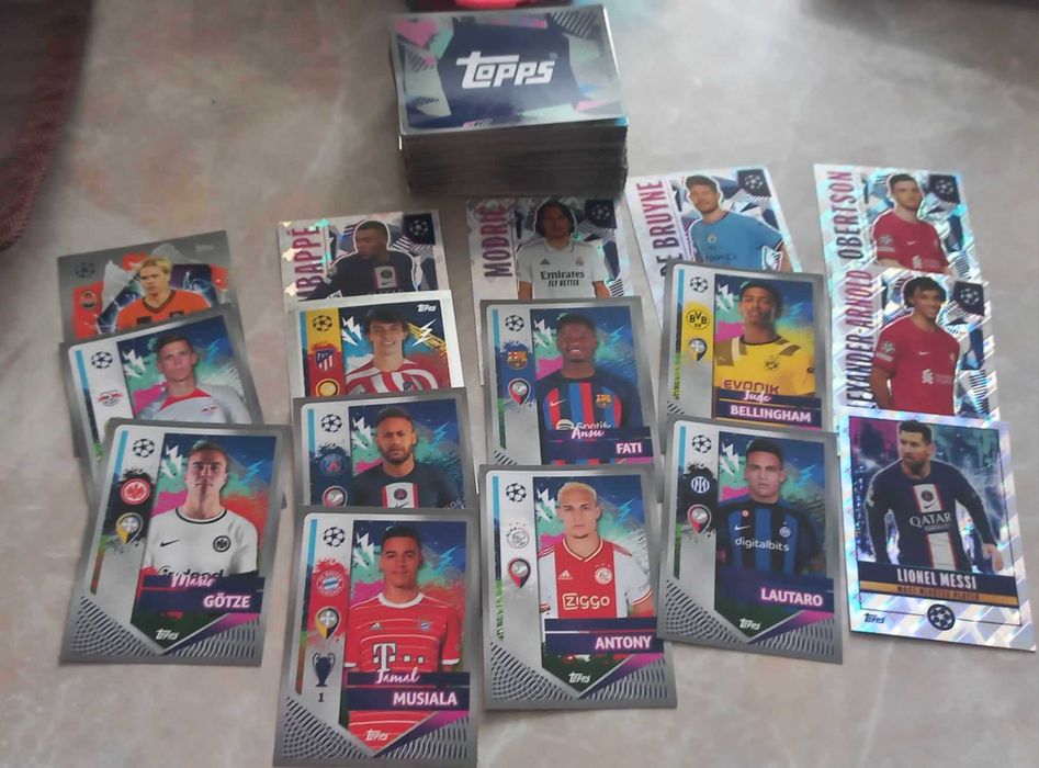 наліпки/наклейки/стікери UEFA Champions League 2022-2023 Topps.panini