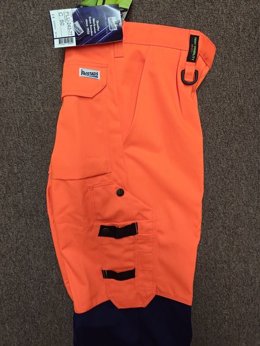 50 Fristads Hi-Vis spodnie robocze odblaskowe tory BHP