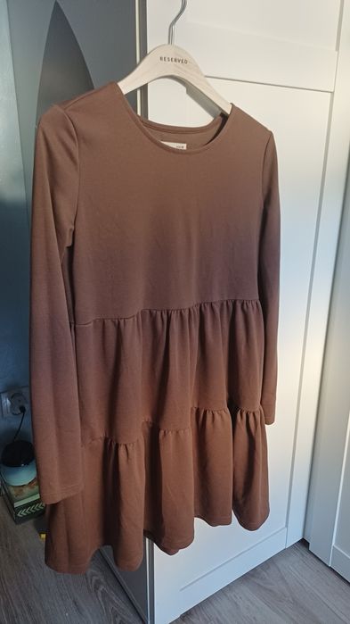 Sukienka  brązowa s/m babydoll