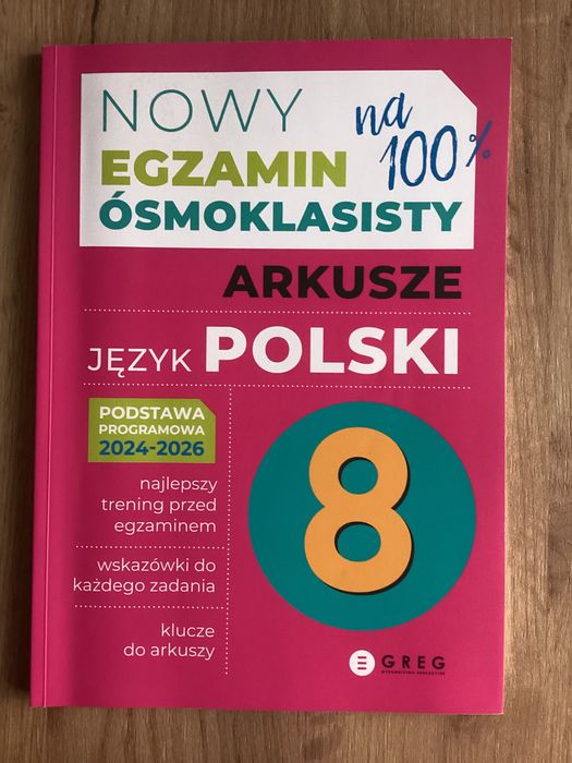 Egzamin ósmoklasisty, arkusze język Polski, e8