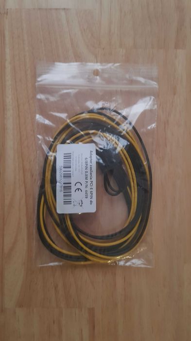 Zestaw 3 kabli PCI-E GPU 6 Pin do 6+2 Pin 8 Pin Riser 80cm