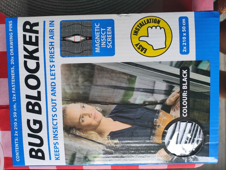 Moskitiera na okno tarasowe na magnesy