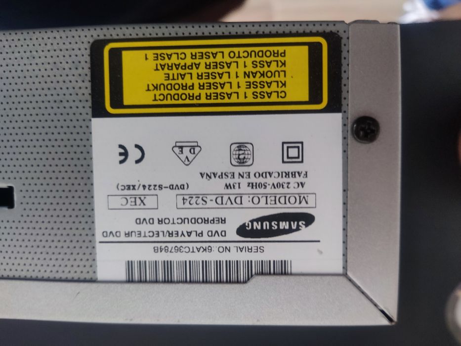 Leitor dvd samsung DVD-s224