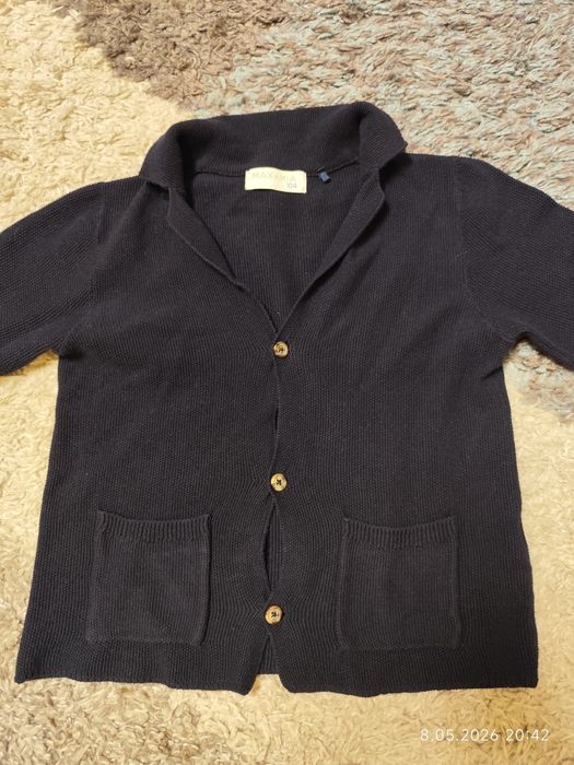 Max&Mia granatowy rozpinany sweter 104