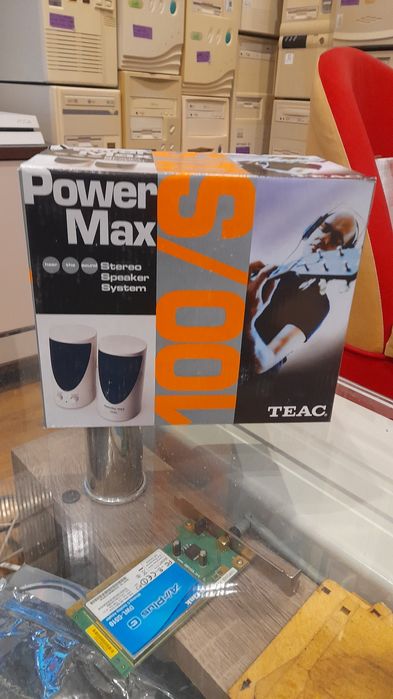 Nowe Retro głośniki TEAC do komputera PC z lat 90 w pudełku nieużywane