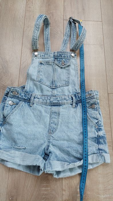 spodenki szorty jeansowe damskie ogrodniczki r.xxs Bershka