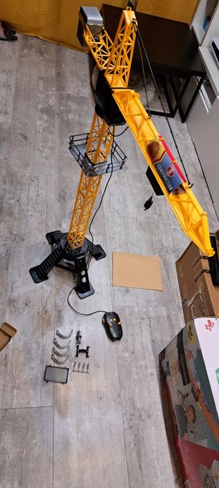 Mega dźwig elektryczny z pilotem dla dzieci, wzrost 120 cm Dickie Toys