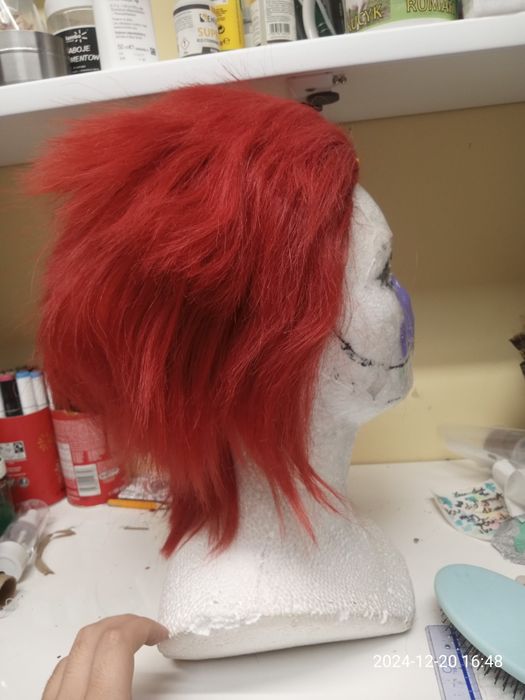 Peruka wig czerwona krótka, Kirishima bnha