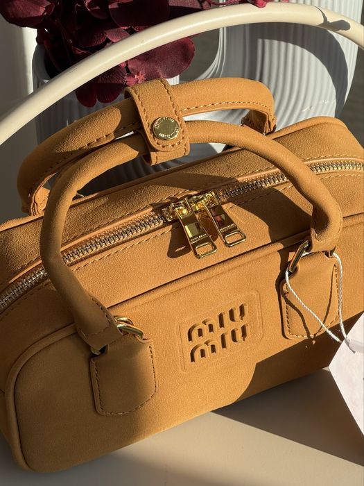 Сумка Miu Miu Arcadie в кольорах замшева Premium якості