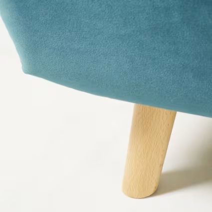 Sofá-cama em veludo turquesa da Maison du Monde