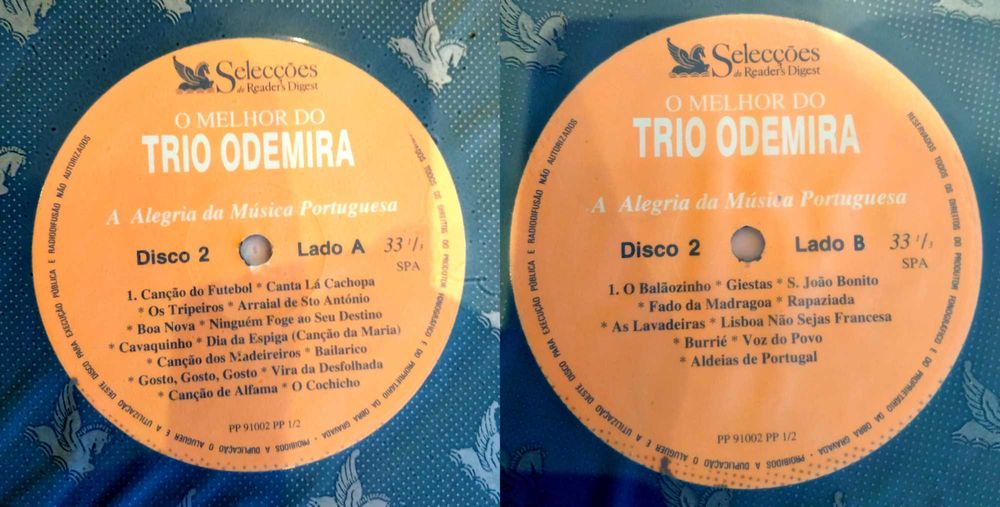 LP Colectânea "O melhor do Trio Odemira"