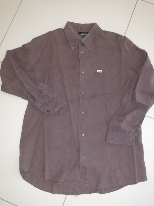 Camisa de linho Façonnable T-XL
