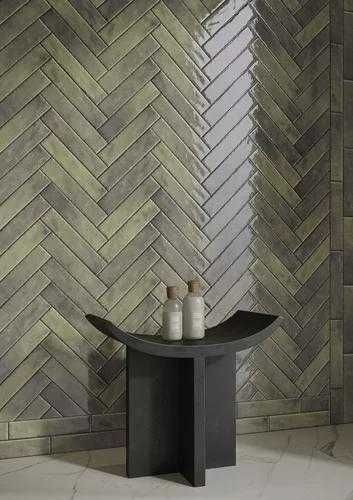 Ścienne płytki ceramiczne MONPELLI MIX STRUKTURA POŁYSK 6,5X29,8 Gat2