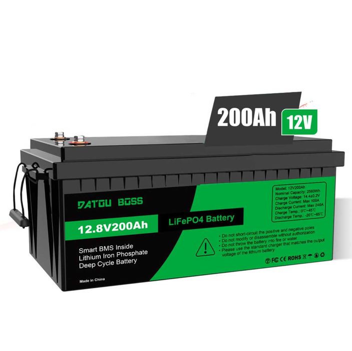 Акумулятор літієвий DATOUBOSS LiFePO4 12,8V 200Ah (2560Wh) DATOU BOSS
