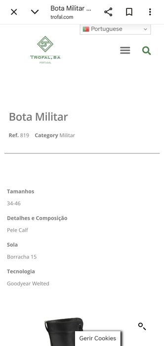 Botas militar novas