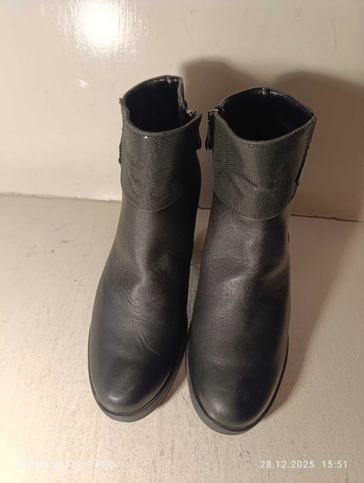 botki skórzane damskie