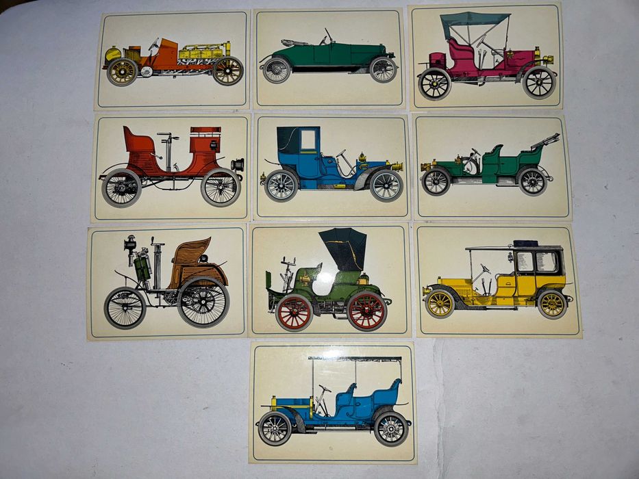 10 sztuk POCZTÓWEK Stare Auta
