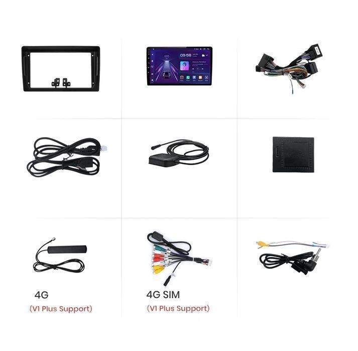 Radio Android 9” CarPlay Android Auto – Peugeot 407 2004–2011 PL