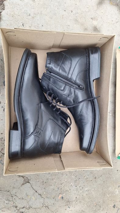Новые зимние ботинки в коробке, тёплые, классические, стильные